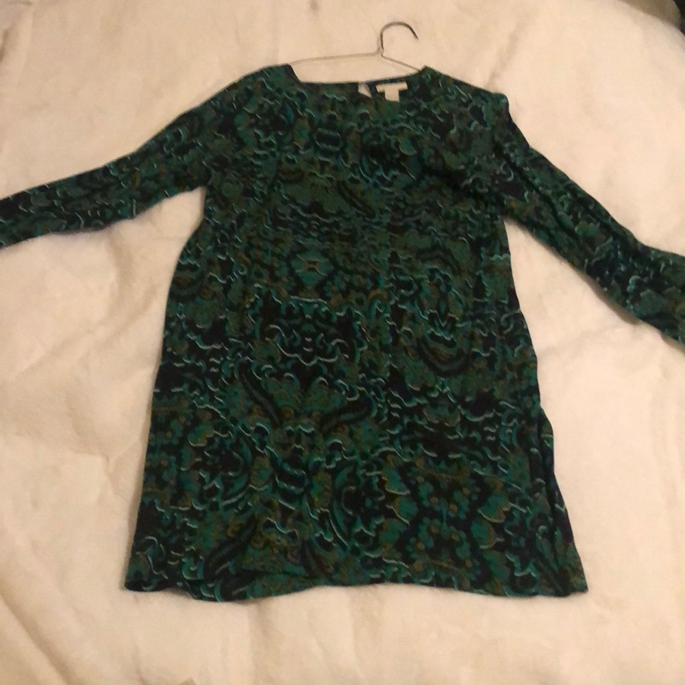 Green paisley dress
